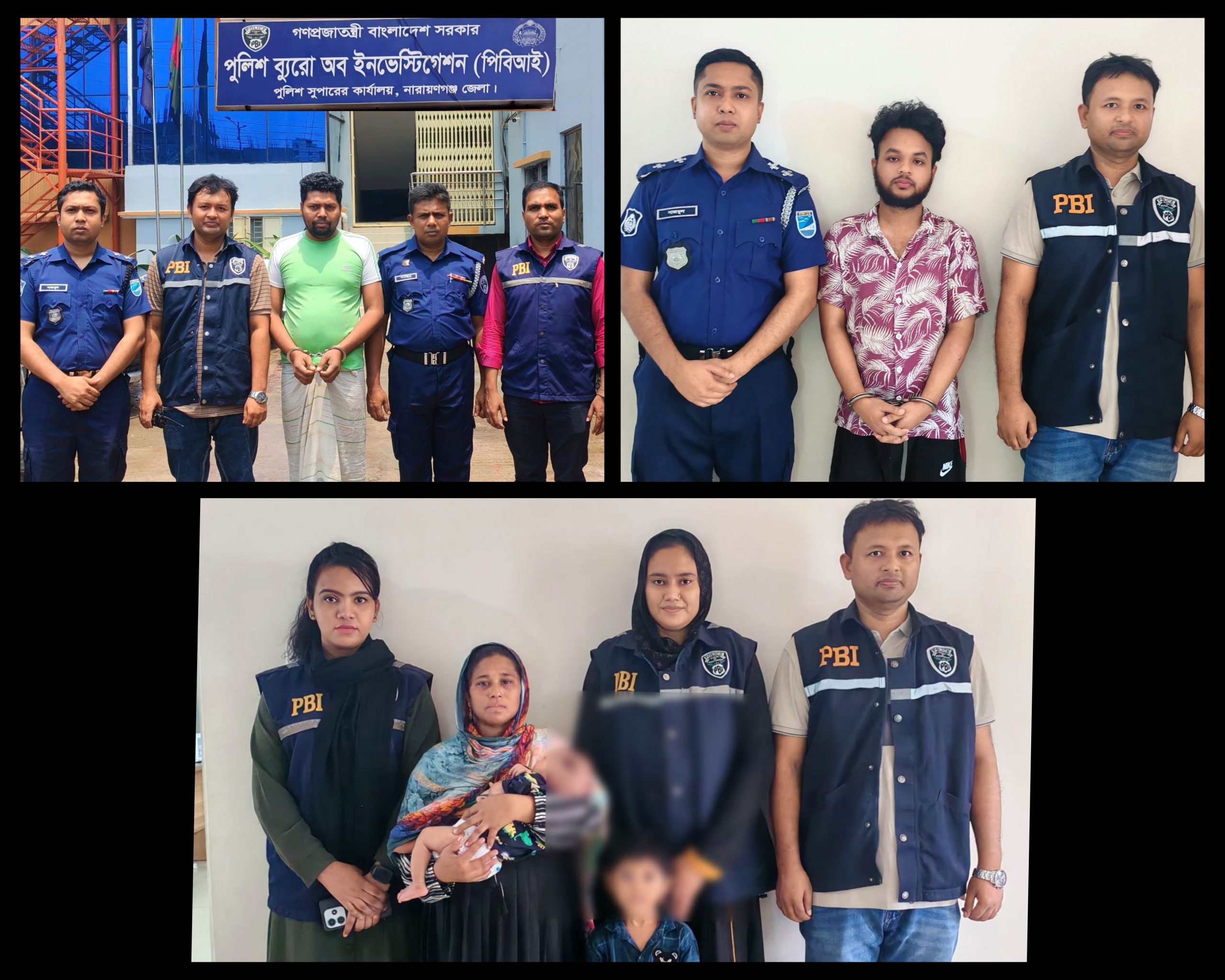পিবিআইয়ের অভিযানে অপহৃত দুই শিশু উদ্ধার, মানব পাচার চক্রের ৩ সদস্য গ্রেপ্তার