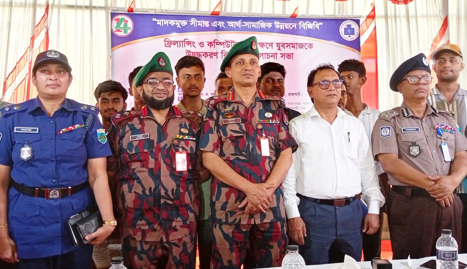 পাঁচবিবি সীমান্ত সুরক্ষায় বিজিবির উদ্যোগ