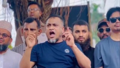 নরসিংদীতে বিএনপি নেতার সমাবেশ, কান কামড়ে জখমের মামলার আসামি হিসেবে অভিযোগ