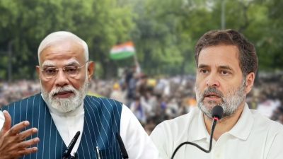 দিল্লির বিক্ষোভে মোদি-রাহুল গান্ধীর পাল্টাপাল্টি প্রতিক্রিয়া