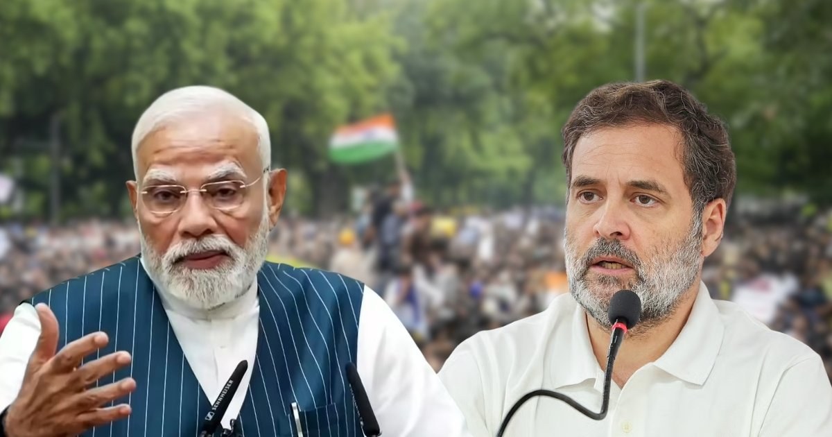 দিল্লির বিক্ষোভে মোদি-রাহুল গান্ধীর পাল্টাপাল্টি প্রতিক্রিয়া