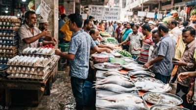 ডিমের দাম বেড়েছে, মাছের বাজারেও অস্থিরতা