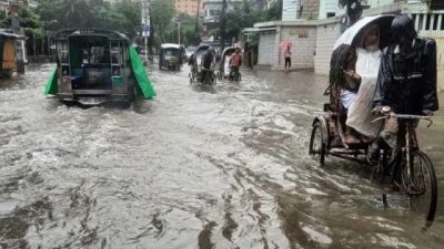 ৩ জেলায় বন্যার ঝুঁকি, ২ বিভাগে অতিভারী বৃষ্টির পূর্বাভাস