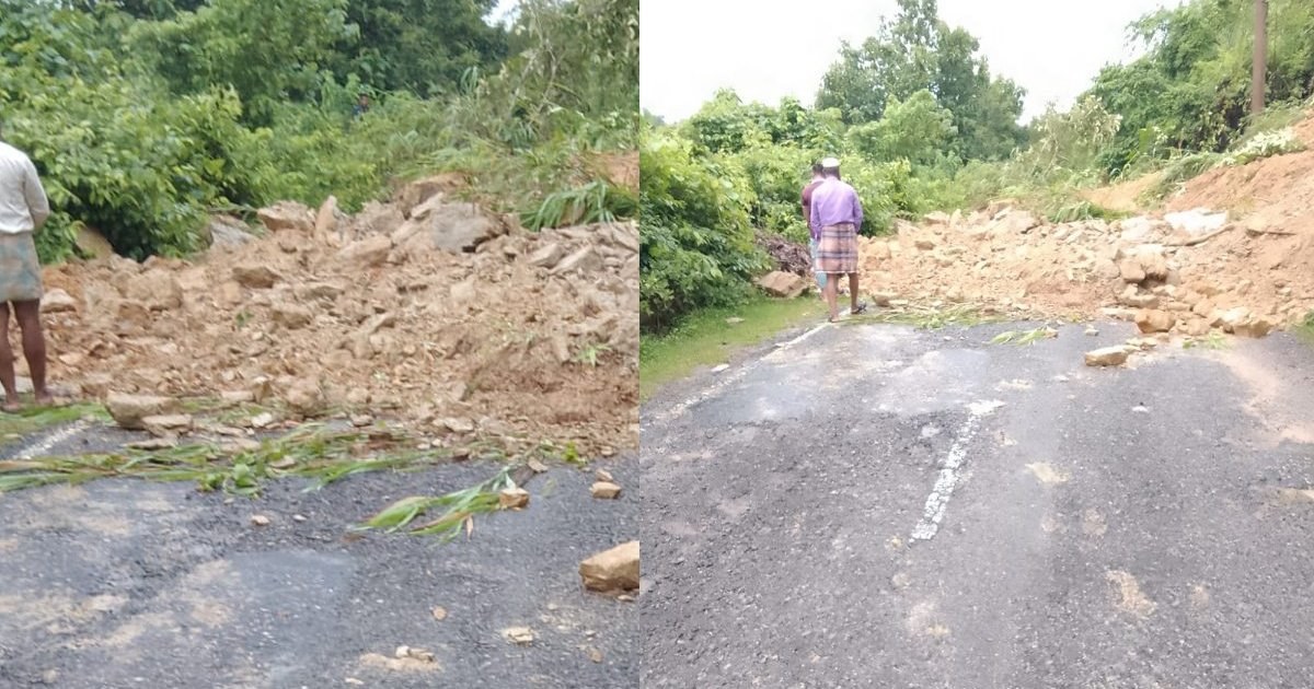 কাপ্তাইয়ে টানা বর্ষণে পাহাড়ধস, চন্দ্রঘোনা সড়কে যান চলাচল বন্ধ