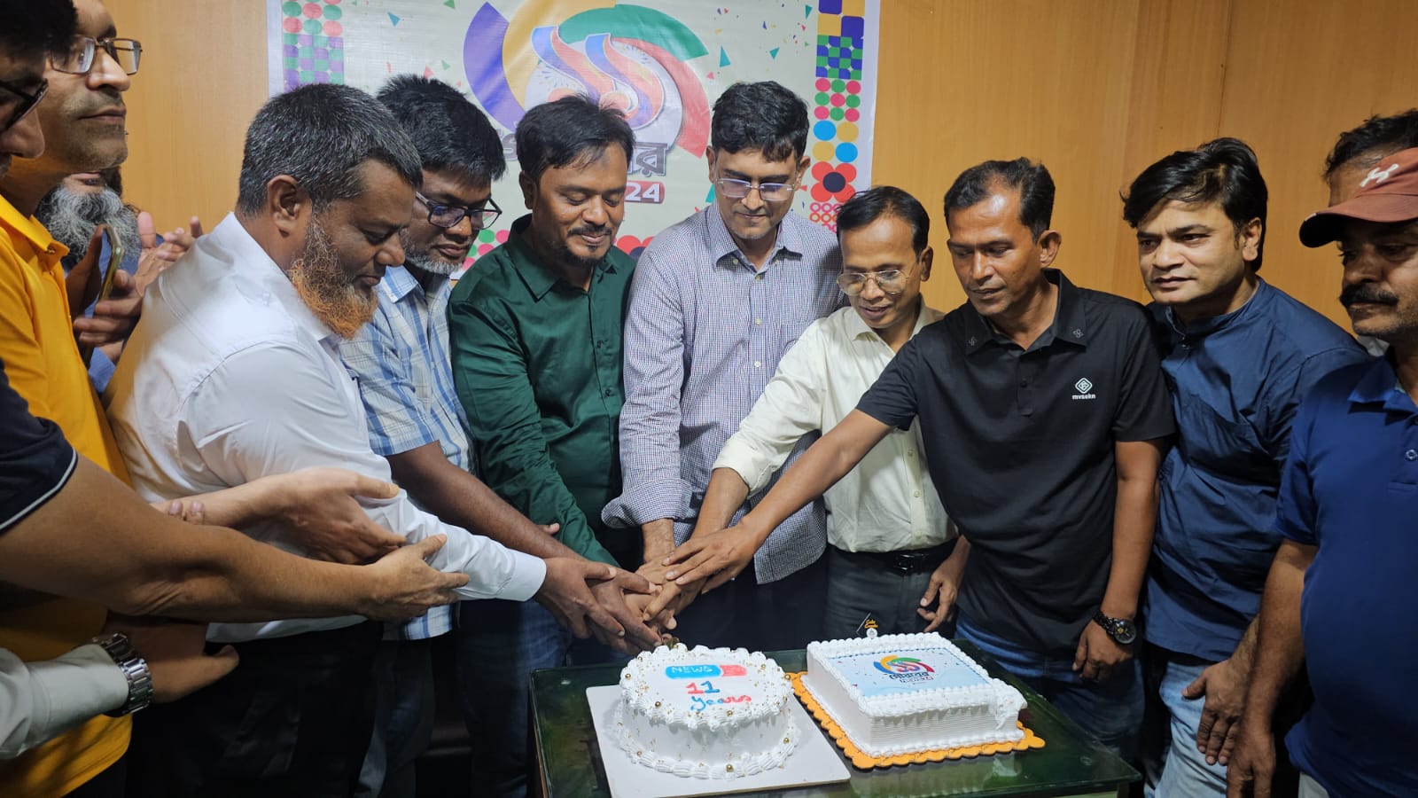 নারায়ণগঞ্জে উদযাপিত হলো নিউজ টোয়েন্টিফোরের ১১ বছরে পদার্পণ
