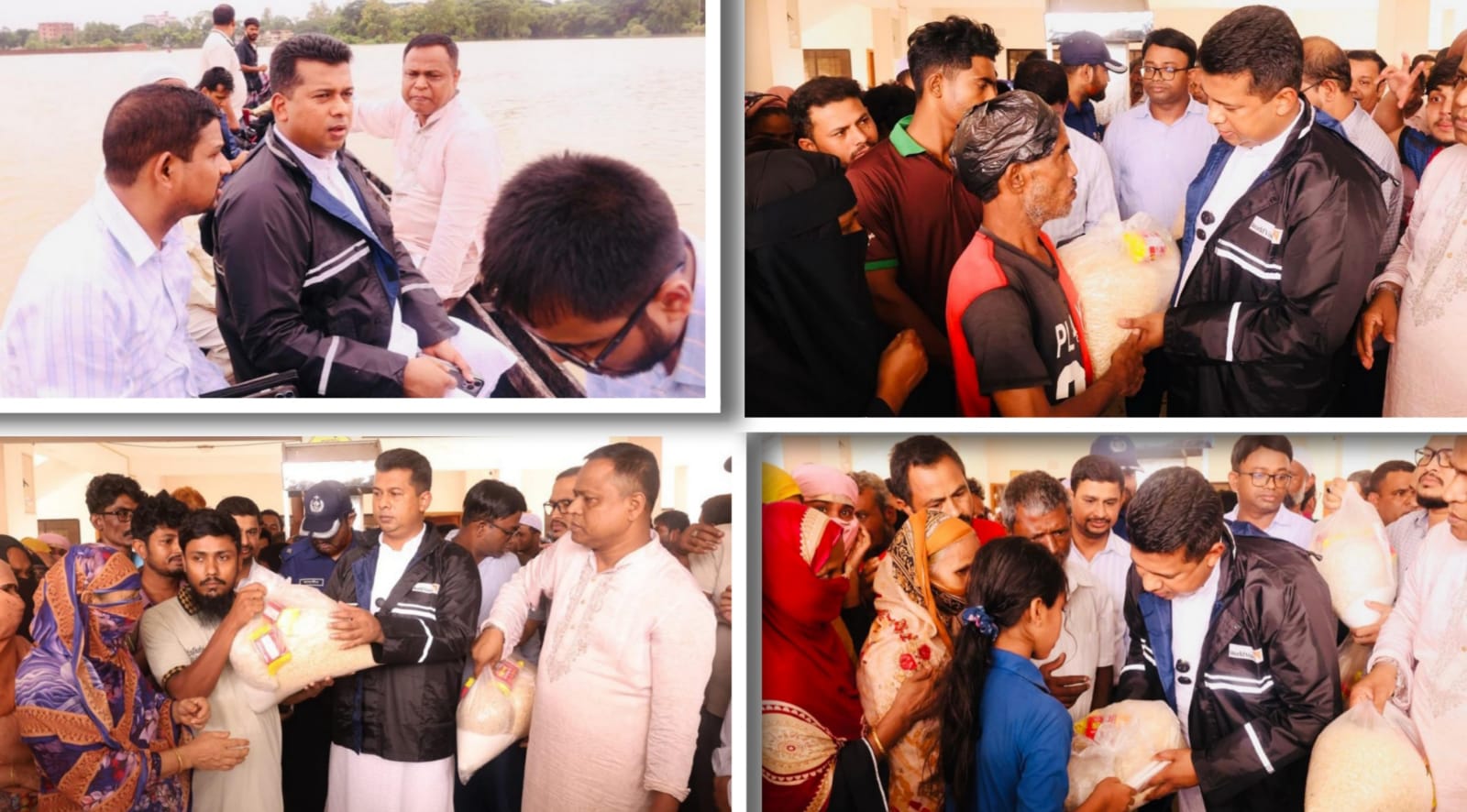 খাবার, বিশুদ্ধ পানি ও চিকিৎসাসামগ্রী নিয়ে দুয়ারে দুয়ারে ডিসি জাহিদ