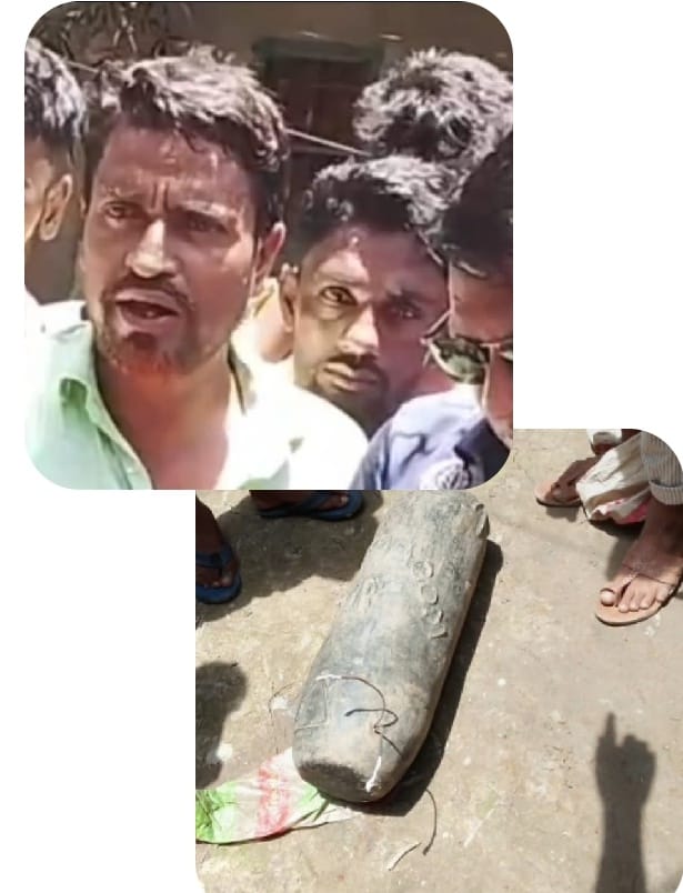 শাল্লার উজানগাঁও গ্রামের রুপ মিয়ার বসতঘর থেকে বিট্রিশ আমলের লোহার পিলার(মেগনেট) উদ্ধার