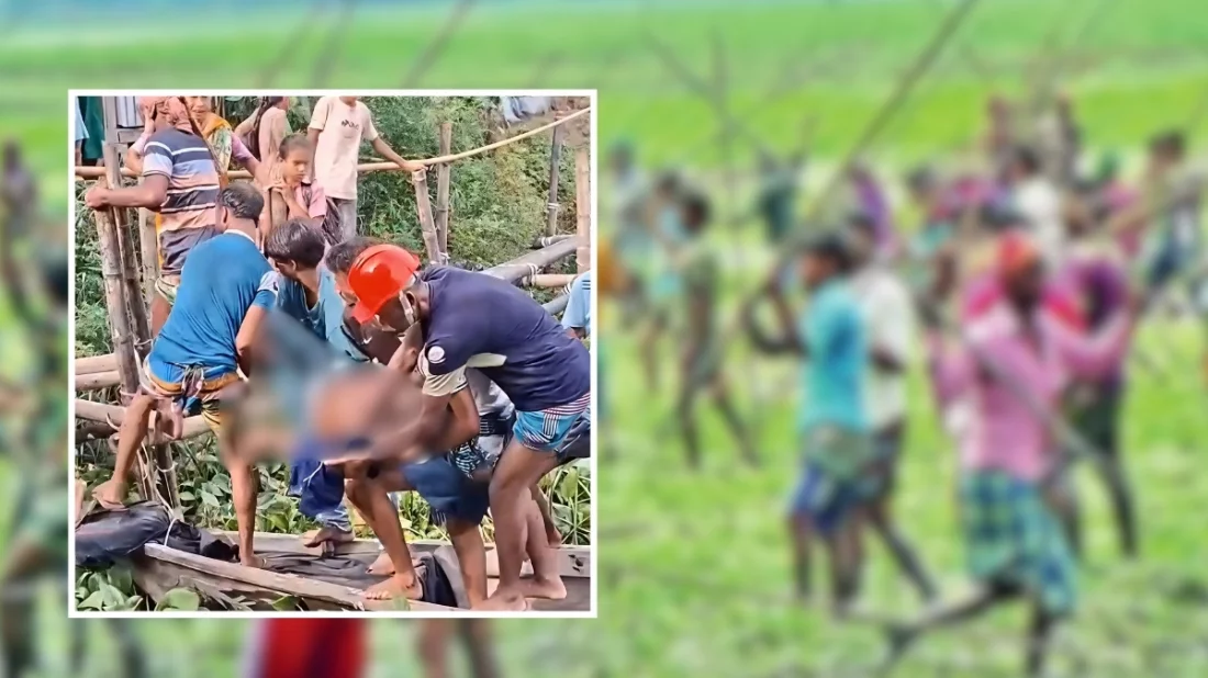দুপক্ষের সংঘর্ষের পর নদীতে ভেসে এলো ঘাড়ে টেঁটাবিদ্ধ মরদেহ, আহত ৪০