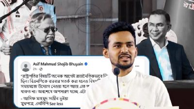 রাষ্ট্রপতি মো. সাহাবুদ্দিনের অপসারণ নিয়ে এনসিপি মুখপাত্রের মন্তব্য