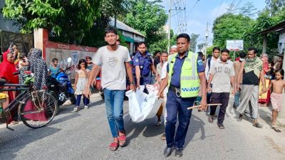 সিরাজগঞ্জে ট্রাকের চাকায় পিষ্ট হয়ে স্কুল শিক্ষকের মৃত্যু