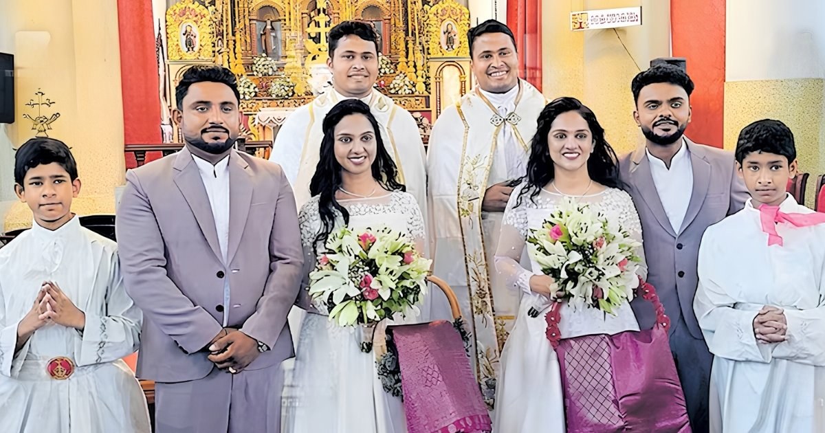 কেরালার চঙ্গনাচেরিতে যমজদের বিরল বিয়ের আয়োজন