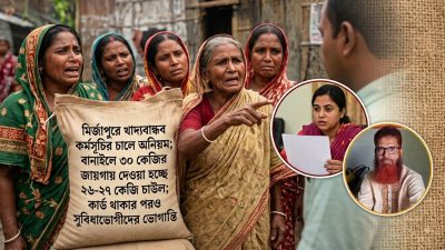 মির্জাপুরে খাদ্যবান্ধব কর্মসূচির চাল বিতরণে অনিয়মের অভিযোগ