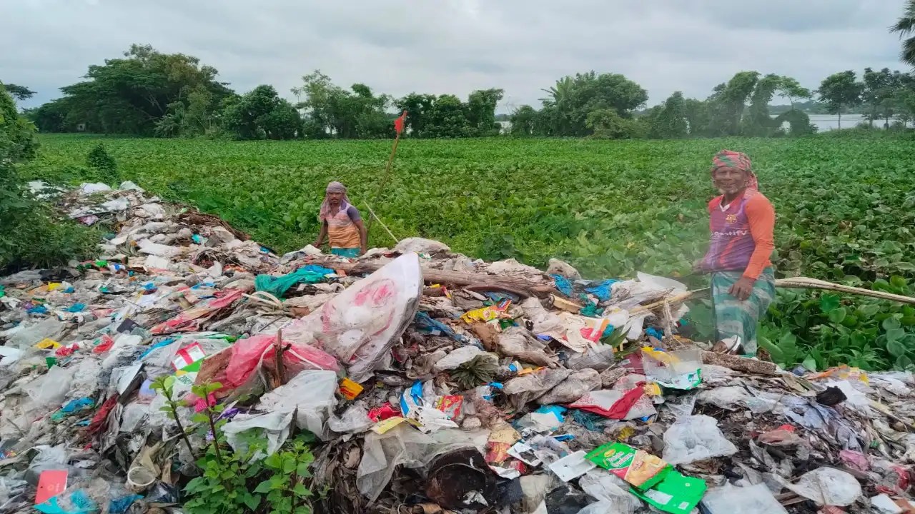 কোটালীপাড়া পৌরসভায় বর্জ্য অপসারণের অভাবে ভোগান্তি