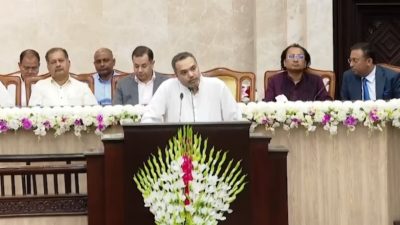 মাহদী আমিনের বক্তব্য: পে-স্কেল প্রণয়নসহ সরকারের ছয় মাসের কর্মকাণ্ড