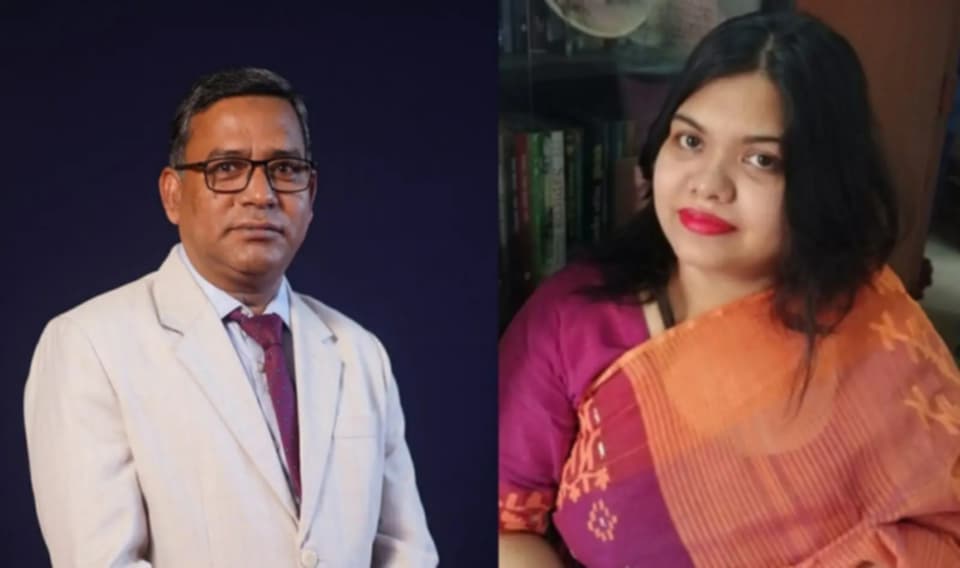 জাতীয় সংগীতের ব্যাকগ্রাউন্ডে শেখ হাসিনার ছবি, নোবিপ্রবির দুই শিক্ষক শোকজ