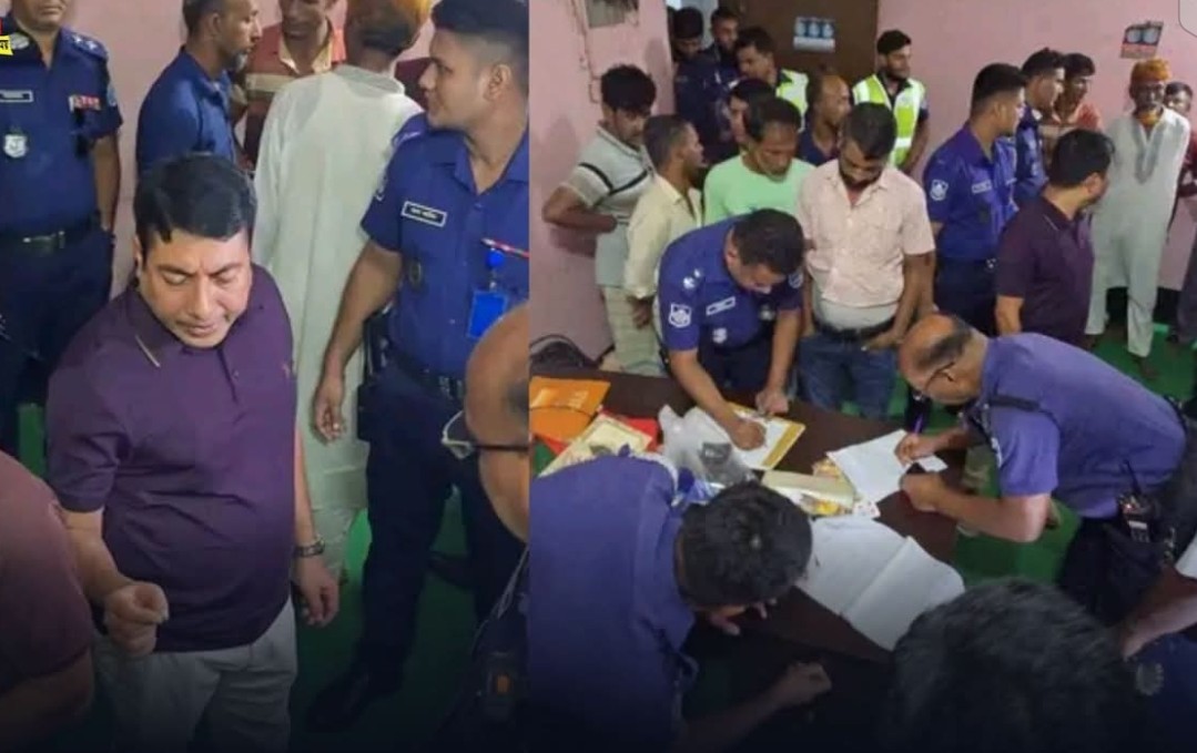 নারায়ণগঞ্জে খাজা সুপার মার্কেটে জুয়ার আসরে পুলিশ সুপারের অভিযান, আটক ২৮