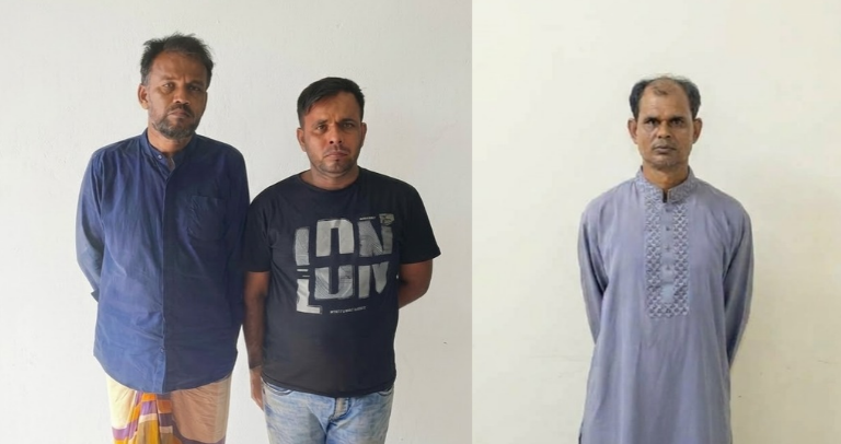 এসআরবি-১১ ও ১৪-এর যৌথ অভিযানে বিদেশি পিস্তল, গুলি ও ৪১ লাখ টাকাসহ গ্রেফতার ৩