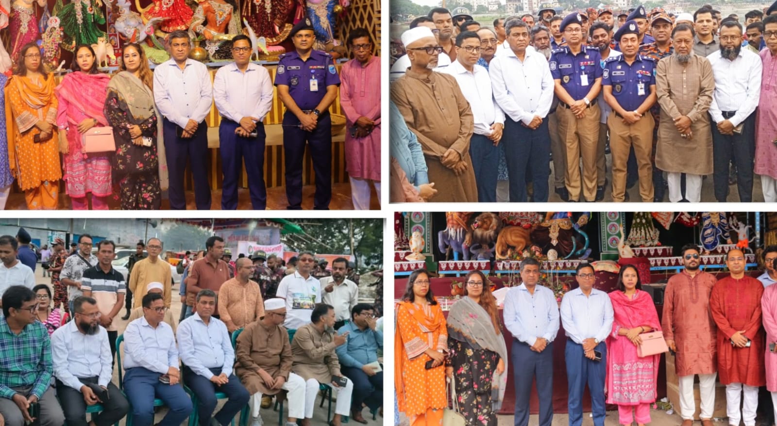 নারায়ণগঞ্জে বিভিন্ন পূজামণ্ডপ ও ৫ নম্বর ঘাট বিসর্জনস্থল পরিদর্শন করেন ঢাকা বিভাগীয় কমিশনার