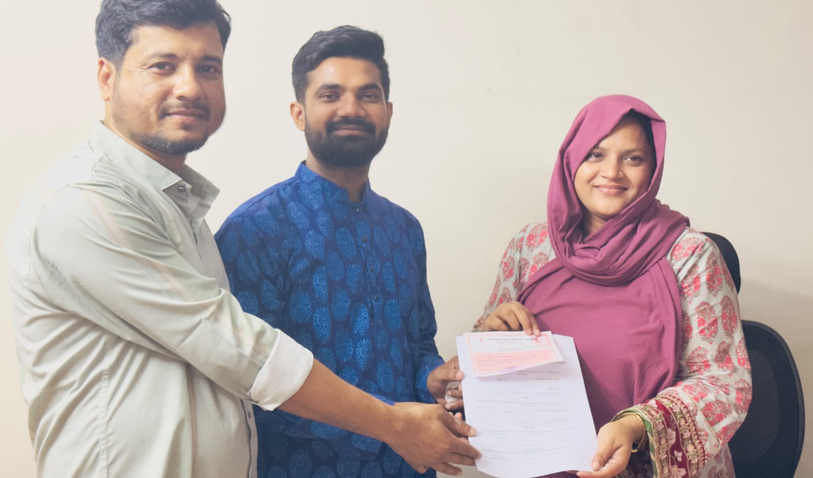 রেড ক্রিসেন্ট নির্বাচনে ভাইস চেয়ারম্যান ও সদস্য পদে মনোনয়নপত্র নিলেন নিরব রায়হান